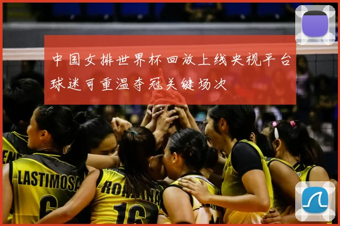 中国女排世界杯回放上线央视平台球迷可重温夺冠关键场次